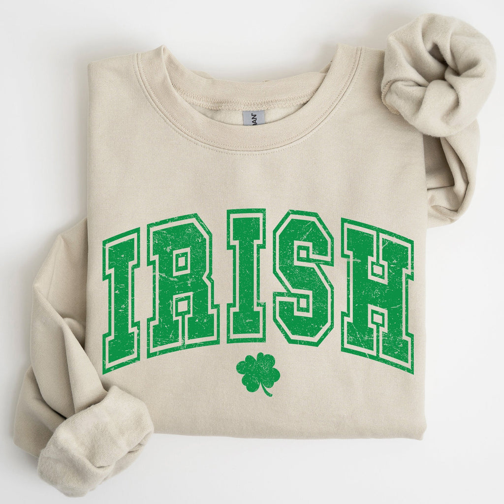 Irish, Retro Collegiate, St Patrick's Day Sweatshirt - Che Cose Belle