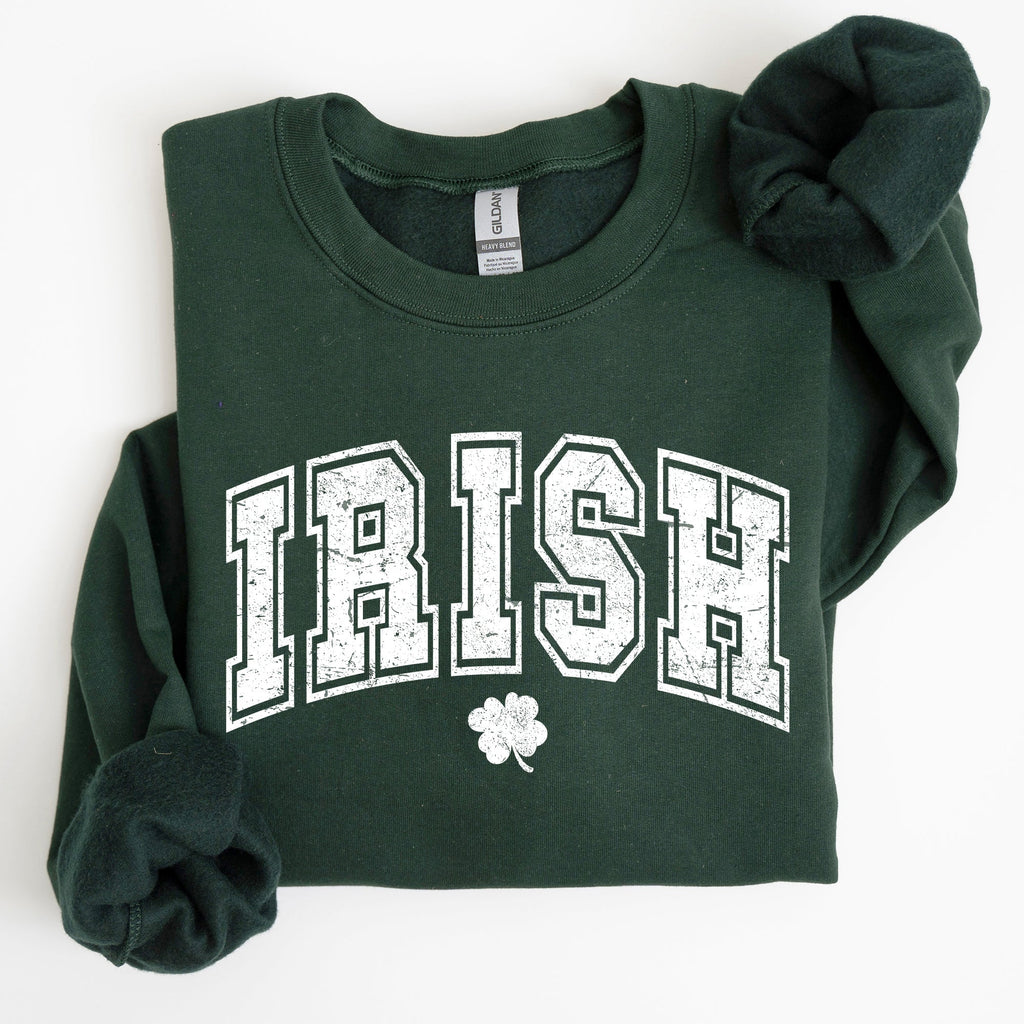 Irish, Retro Collegiate, St Patrick's Day Sweatshirt - Che Cose Belle