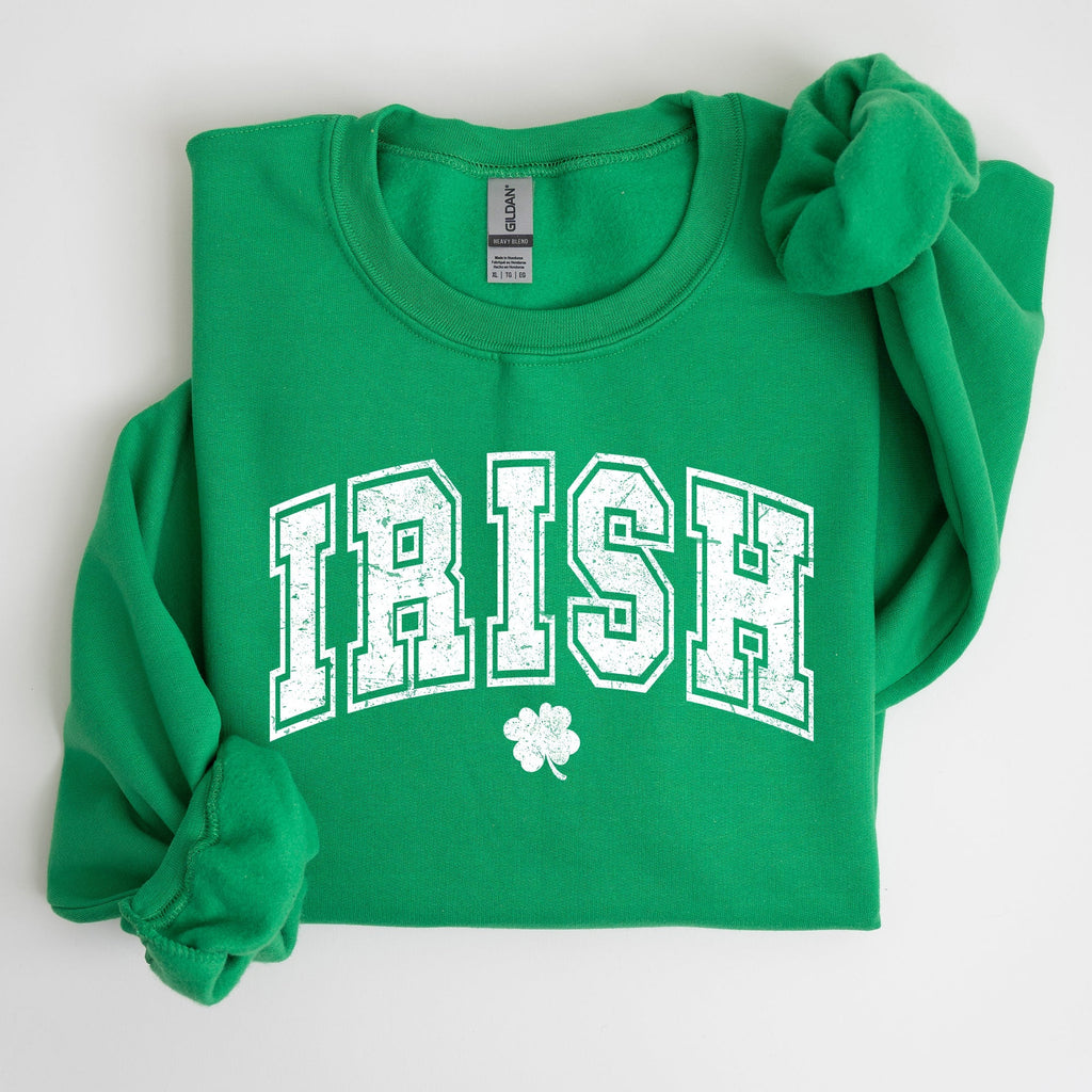 Irish, Retro Collegiate, St Patrick's Day Sweatshirt - Che Cose Belle
