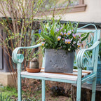 Iron Carry Flower Pot Gray Sweet Home - Che Cose Belle