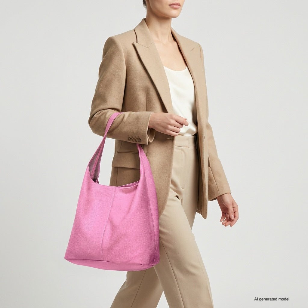 Italian Full-Grain Leather Hobo Bag | Siena - Che Cose Belle