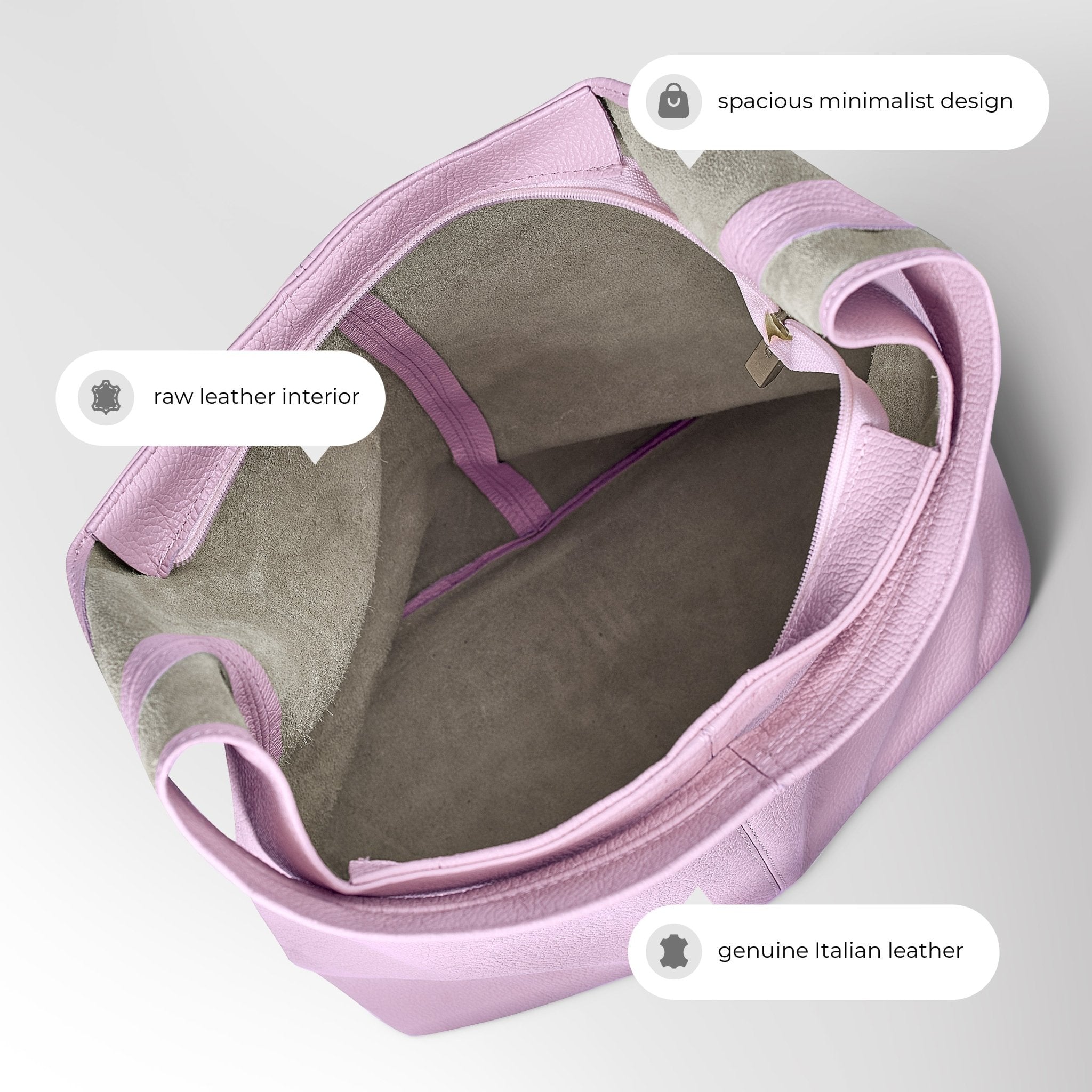 Italian Full-Grain Leather Hobo Bag | Siena - Che Cose Belle
