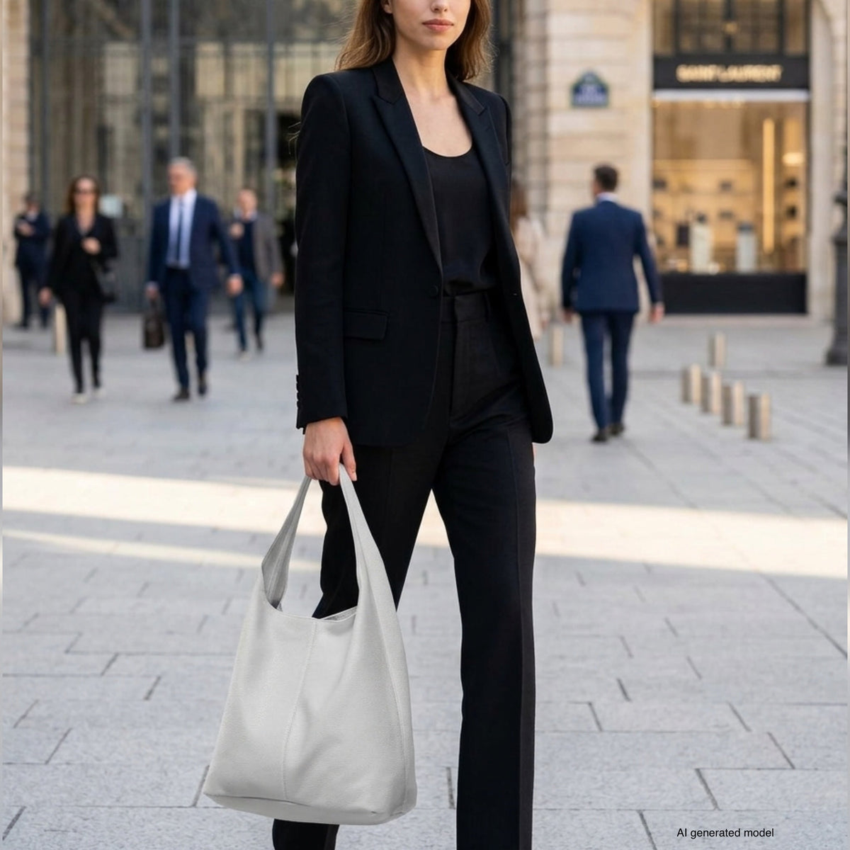 Italian Full-Grain Leather Hobo Bag | Siena - Che Cose Belle