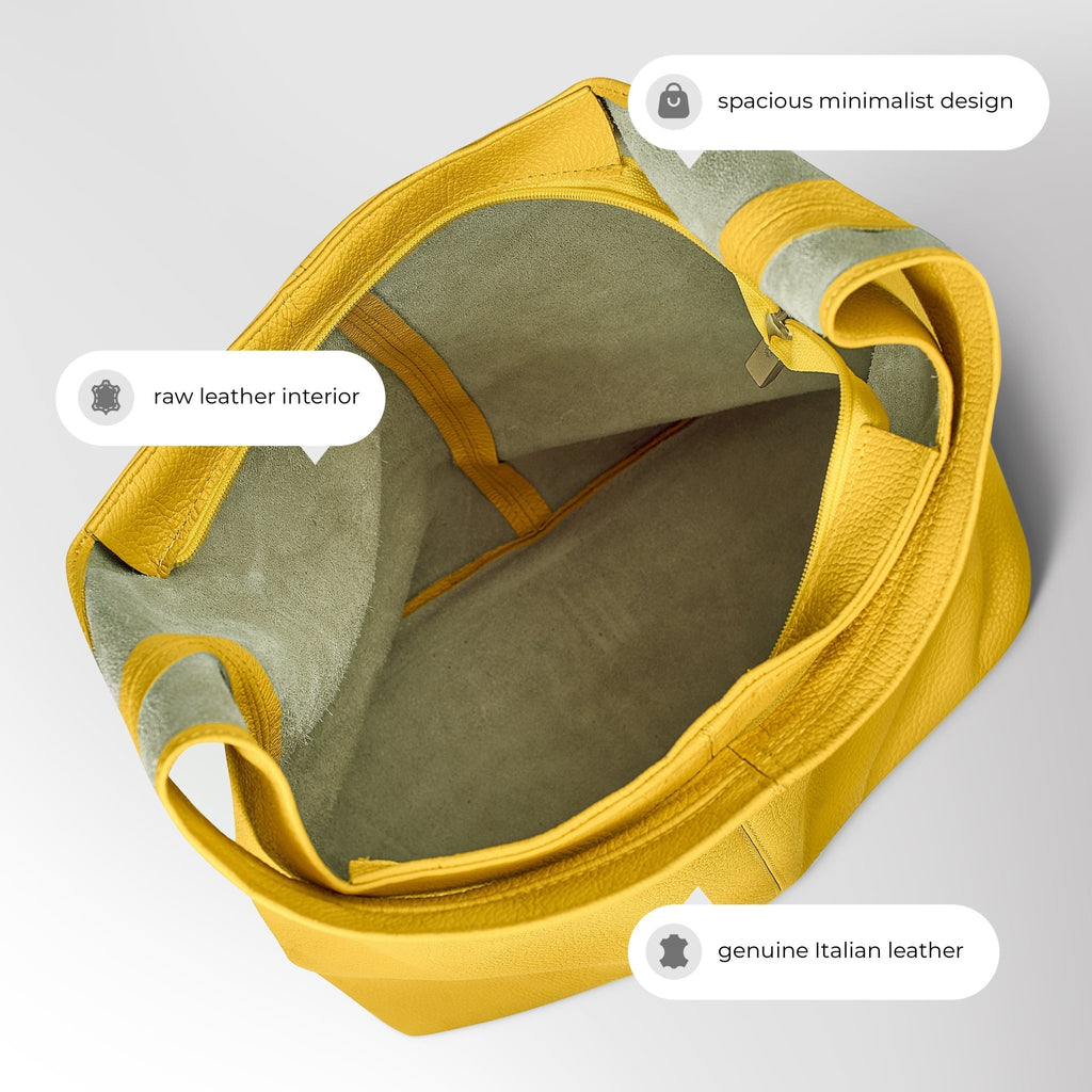 Italian Full-Grain Leather Hobo Bag | Siena - Che Cose Belle