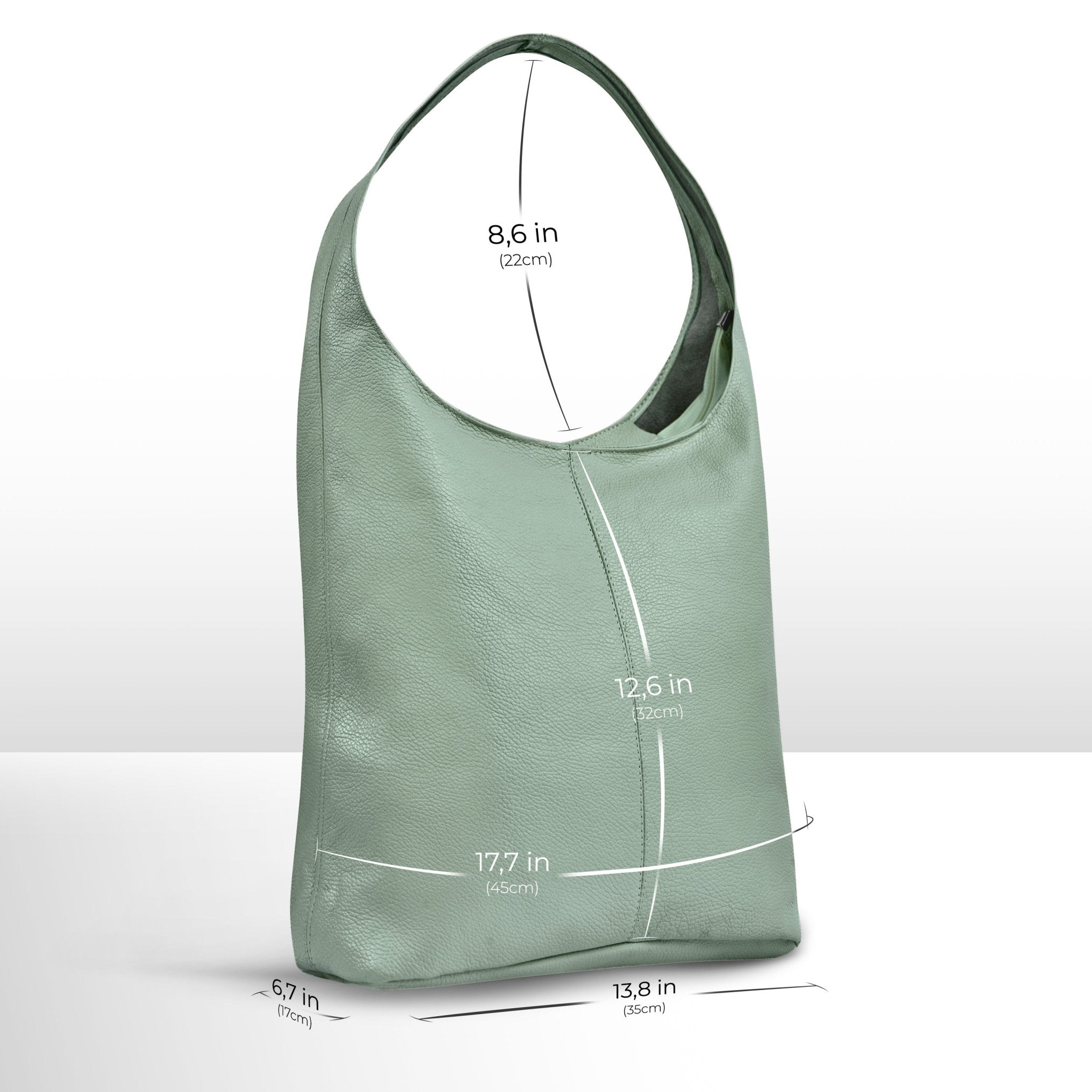 Italian Full-Grain Leather Hobo Bag | Siena - Che Cose Belle