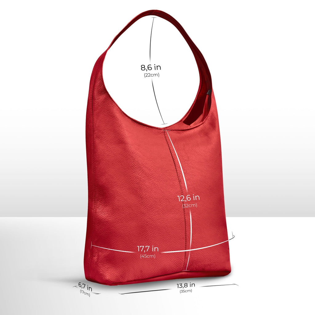 Italian Full-Grain Leather Hobo Bag | Siena - Che Cose Belle