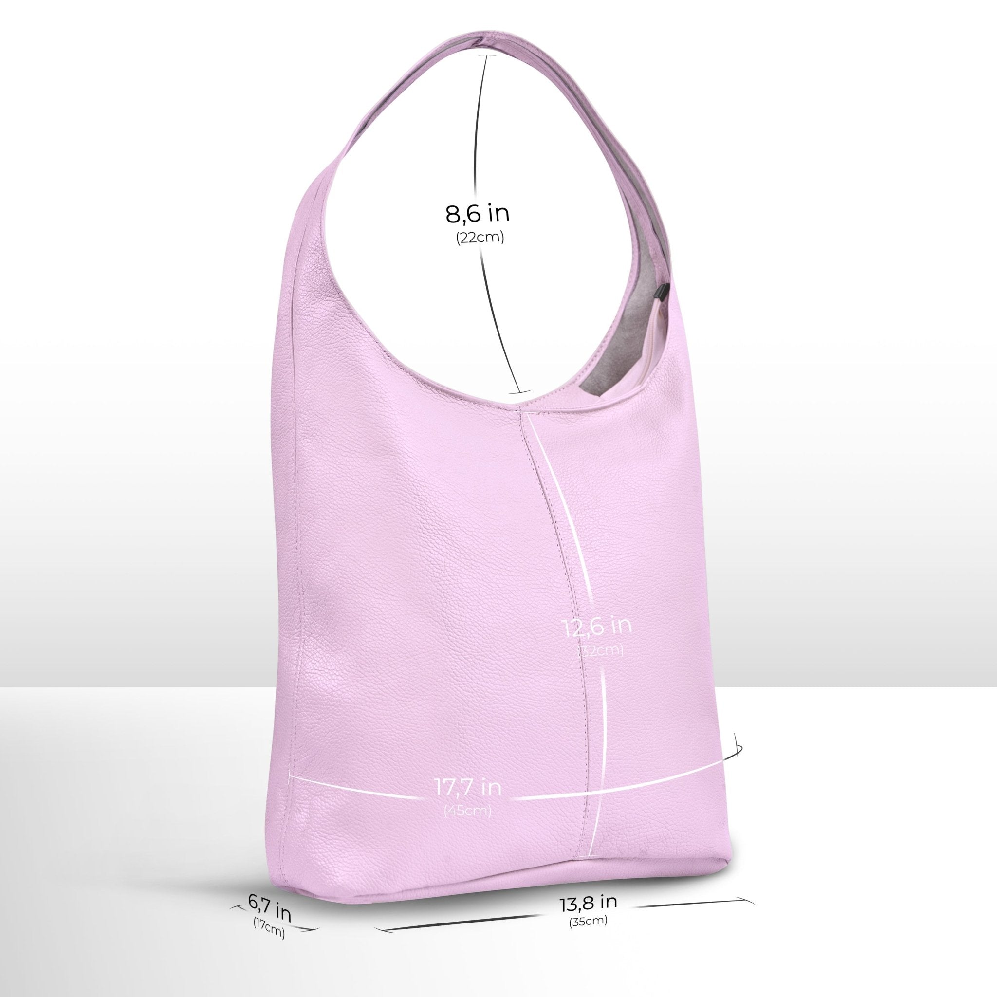 Italian Full-Grain Leather Hobo Bag | Siena - Che Cose Belle