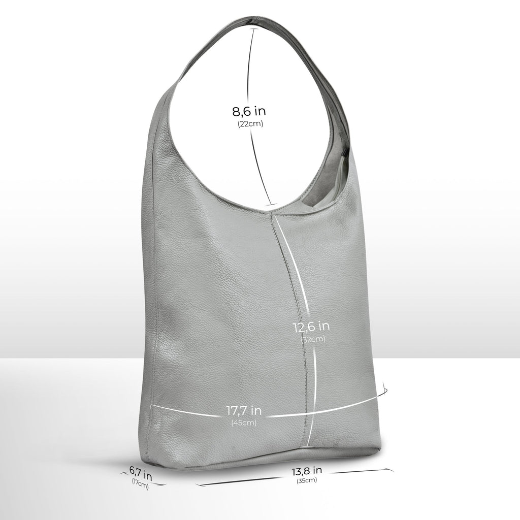 Italian Full-Grain Leather Hobo Bag | Siena - Che Cose Belle