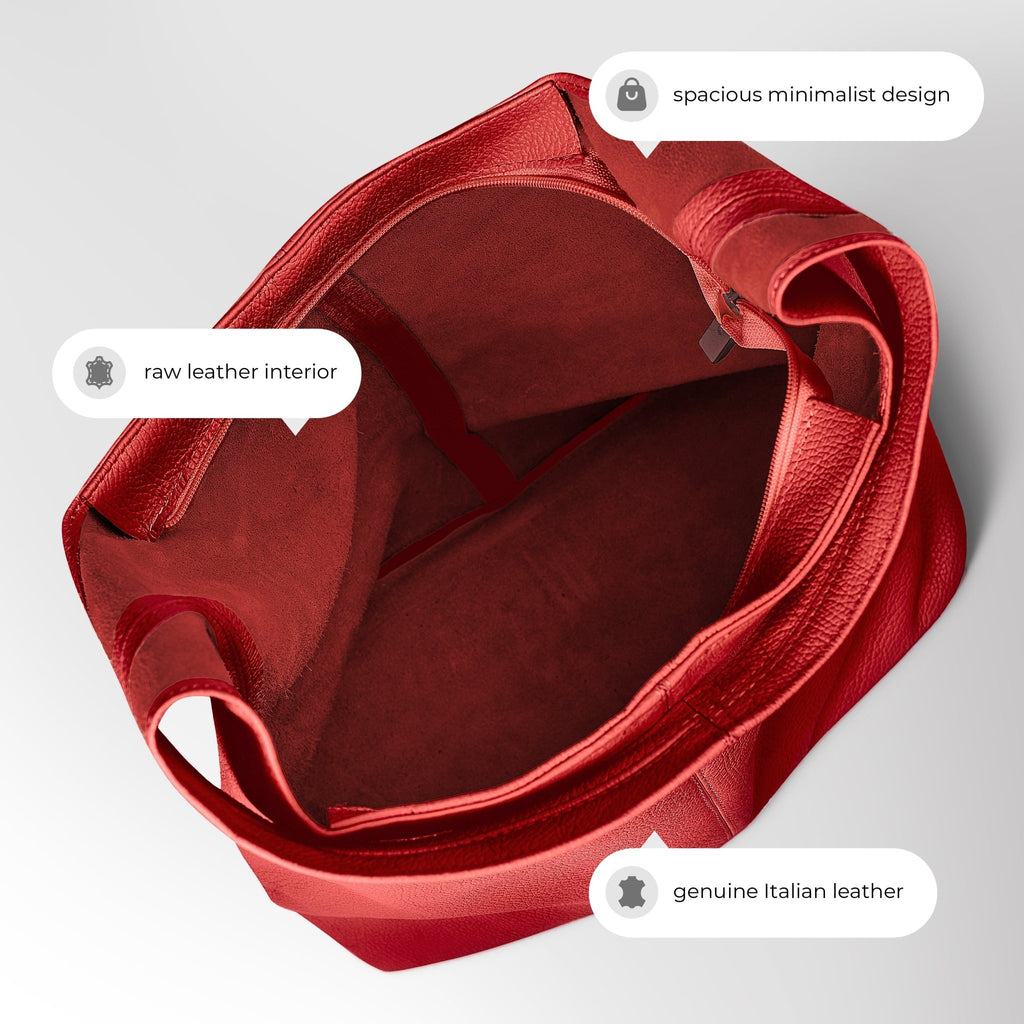 Italian Full-Grain Leather Hobo Bag | Siena - Che Cose Belle