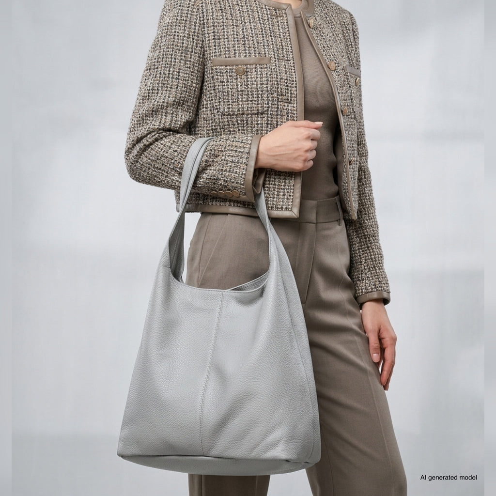 Italian Full-Grain Leather Hobo Bag | Siena - Che Cose Belle