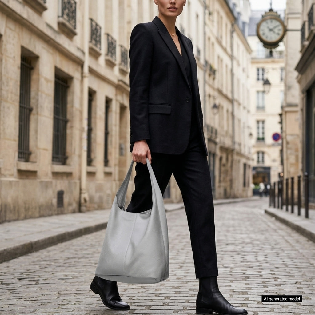 Italian Full-Grain Leather Hobo Bag | Siena - Che Cose Belle