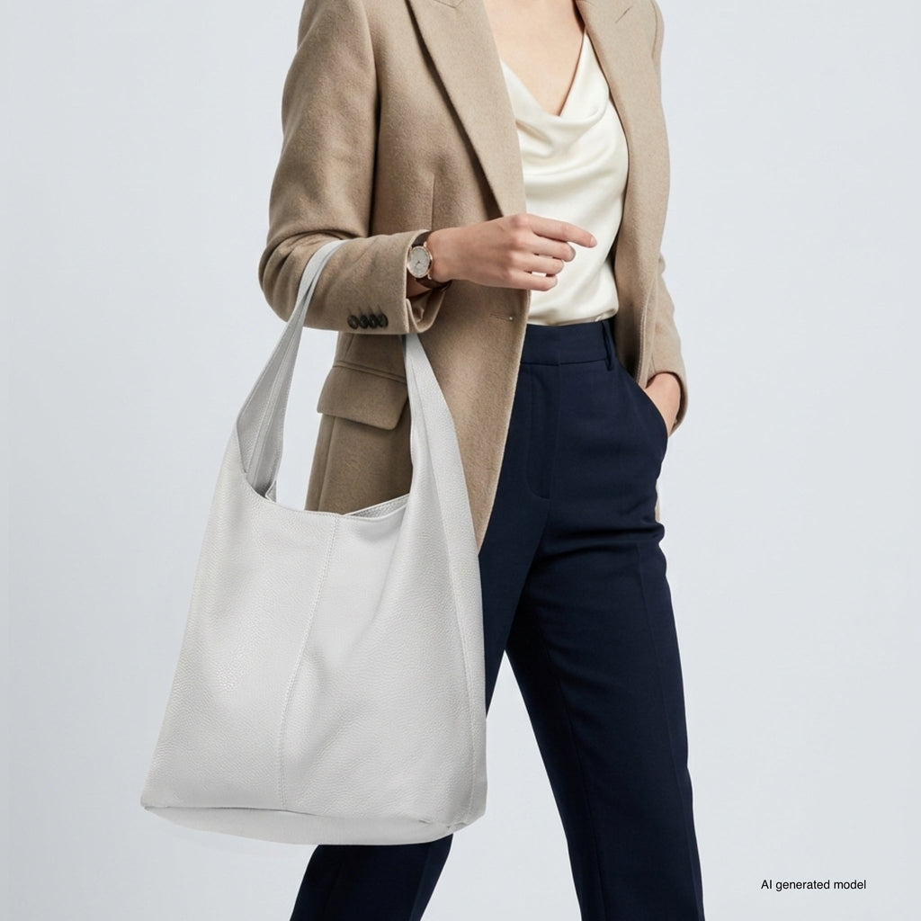 Italian Full-Grain Leather Hobo Bag | Siena - Che Cose Belle