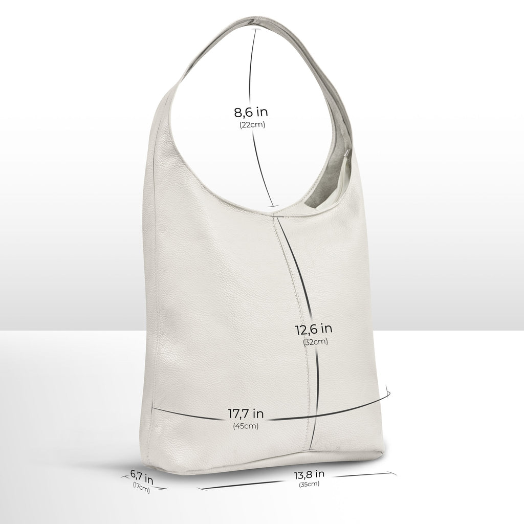 Italian Full-Grain Leather Hobo Bag | Siena - Che Cose Belle