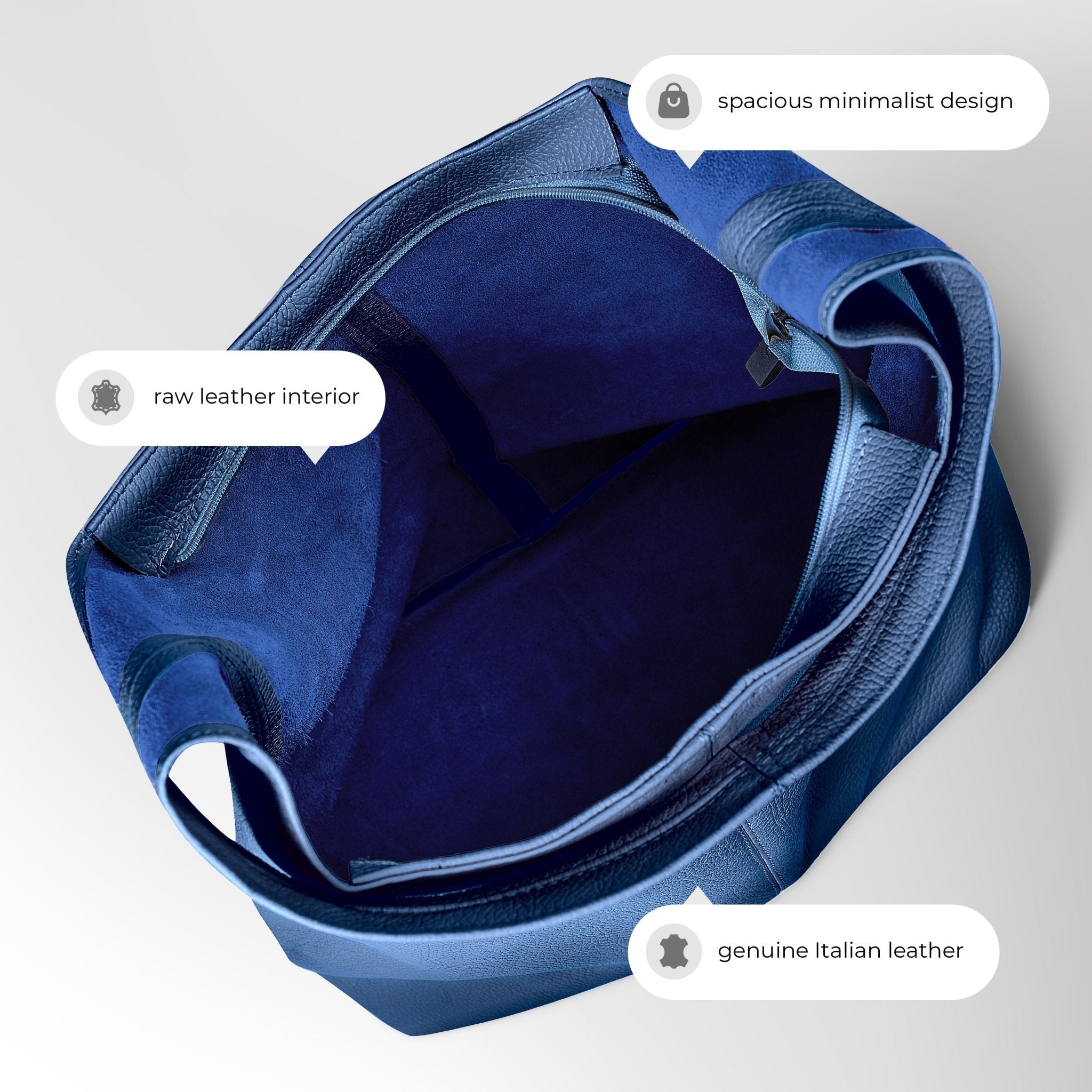 Italian Full-Grain Leather Hobo Bag | Siena - Che Cose Belle