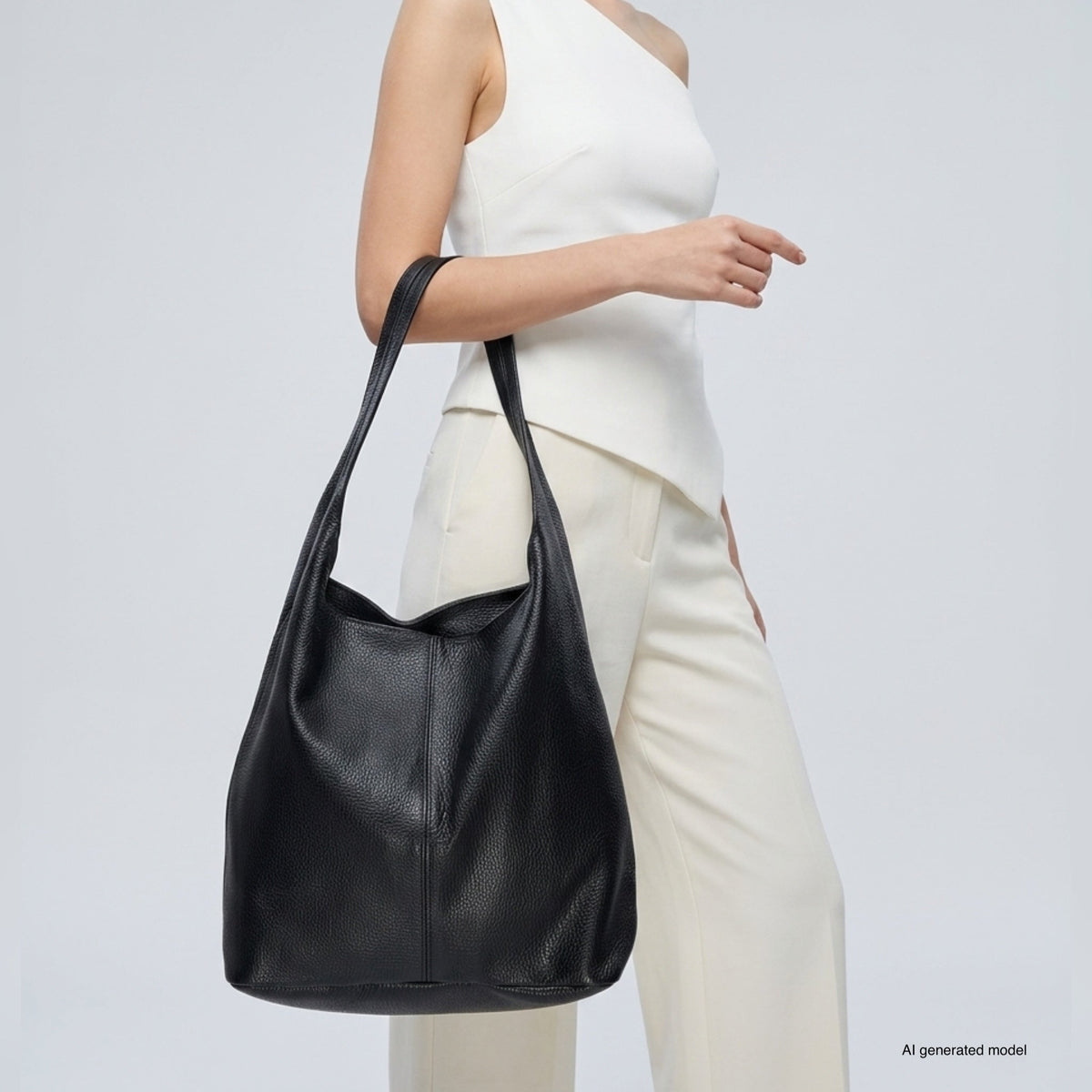Italian Full-Grain Leather Hobo Bag | Siena - Che Cose Belle