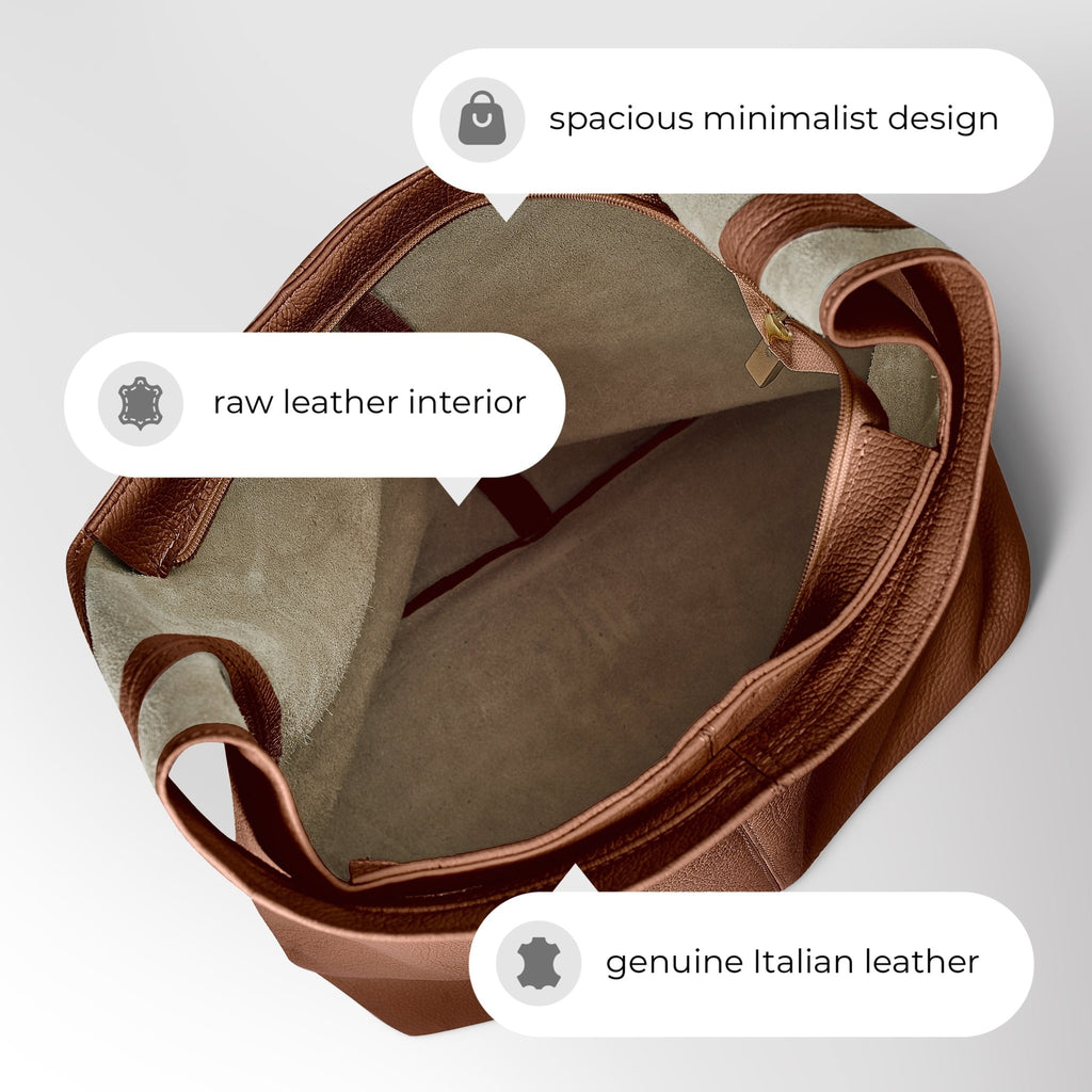 Italian Full-Grain Leather Hobo Bag | Siena - Che Cose Belle
