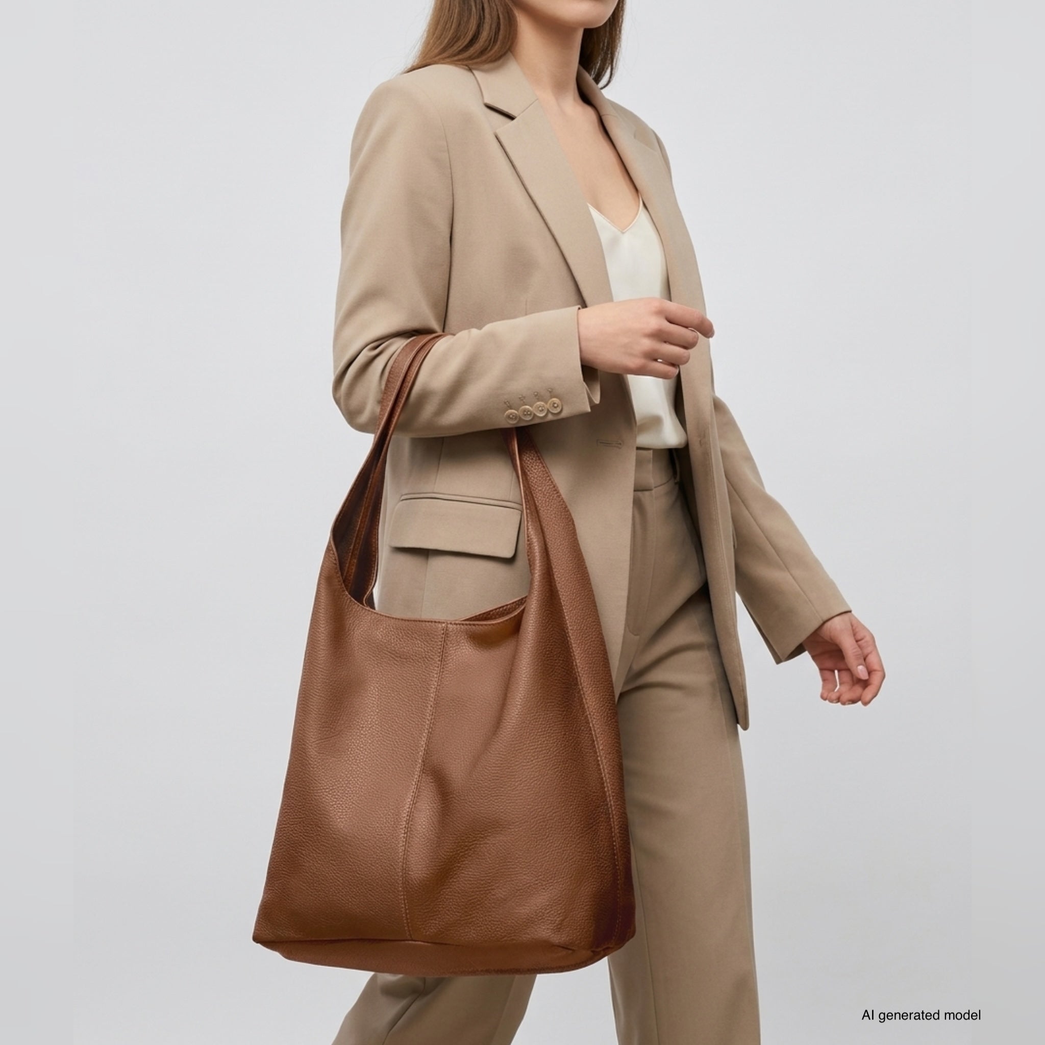 Italian Full-Grain Leather Hobo Bag | Siena - Che Cose Belle