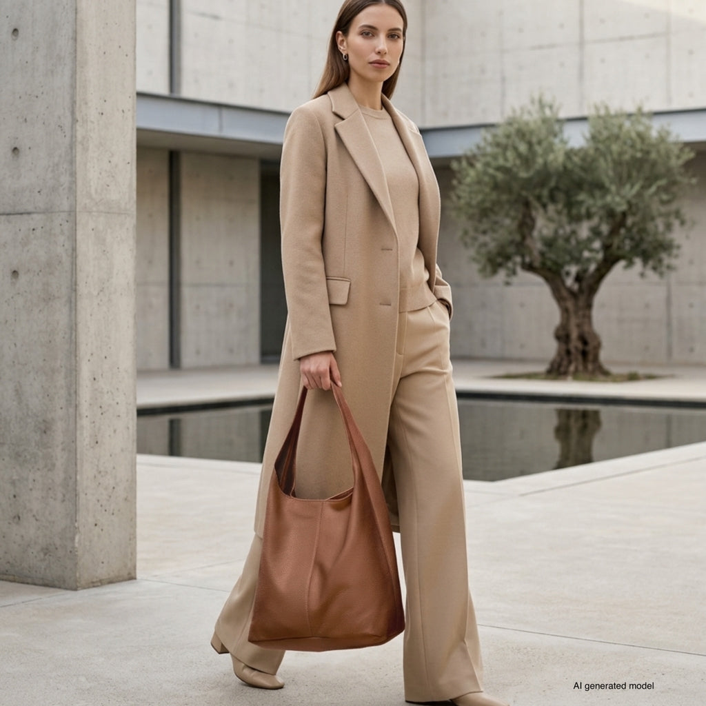 Italian Full-Grain Leather Hobo Bag | Siena - Che Cose Belle