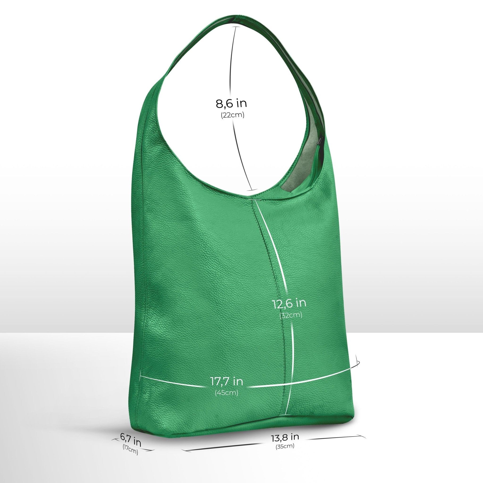 Italian Full-Grain Leather Hobo Bag | Siena - Che Cose Belle