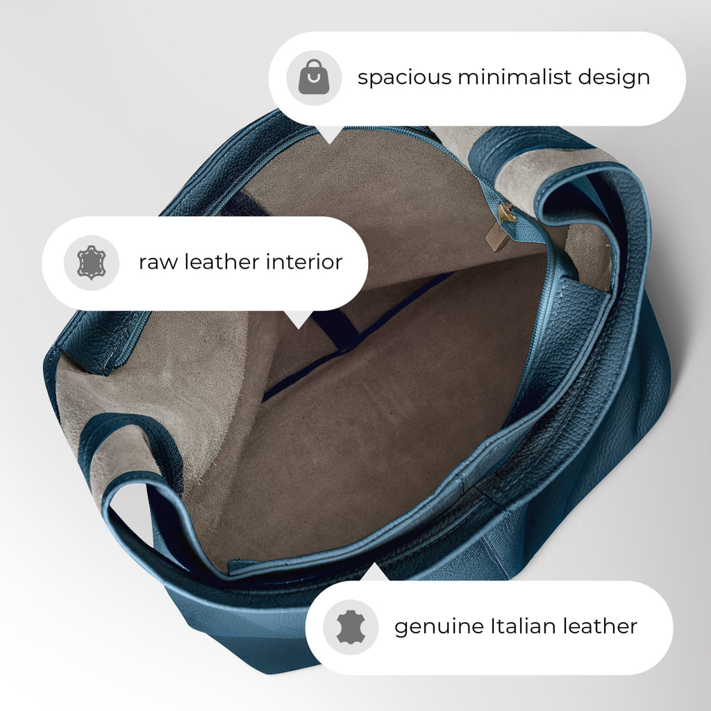 Italian Full-Grain Leather Hobo Bag | Siena - Che Cose Belle