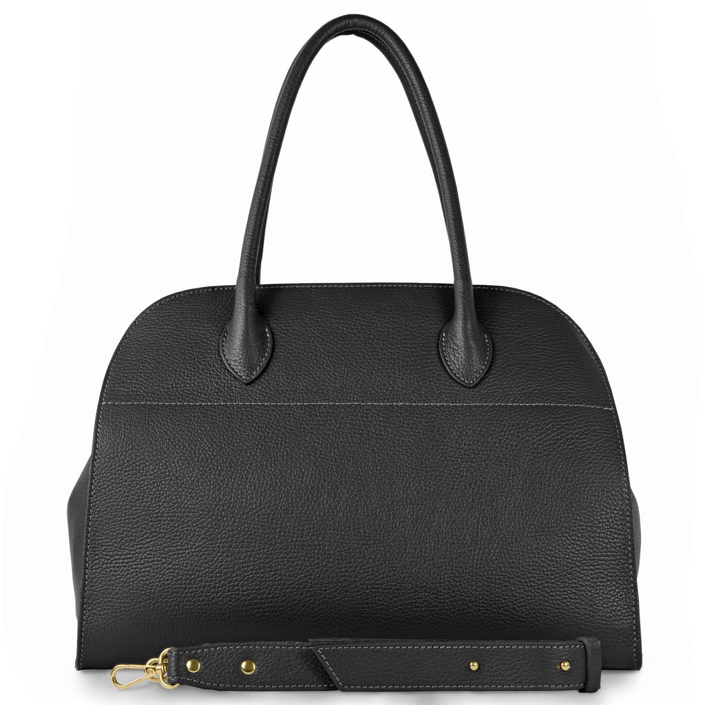 Italian Full-Grain Leather Top-Handle Bag | Asti - Che Cose Belle