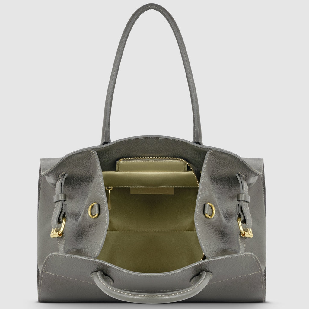 Italian Full-Grain Leather Top-Handle Bag | Asti - Che Cose Belle