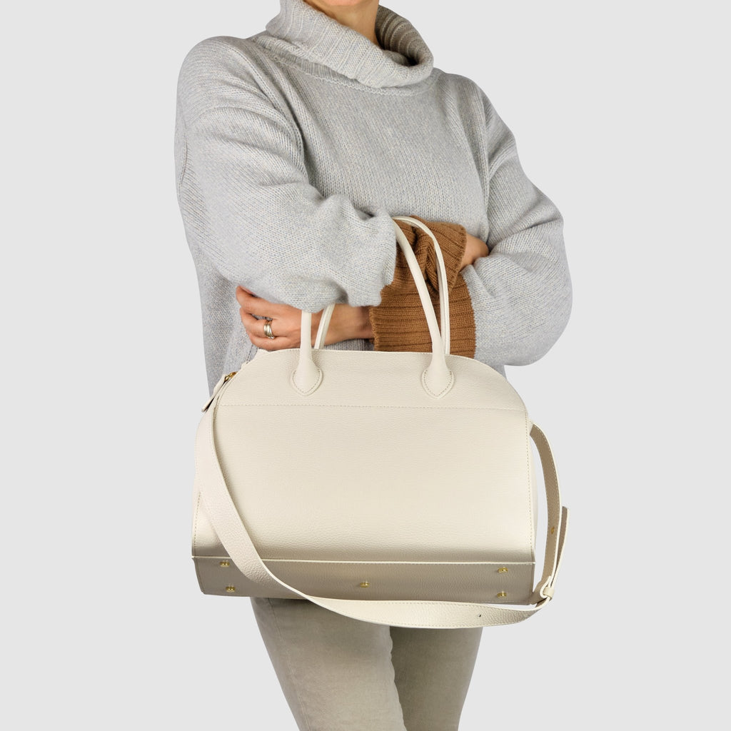 Italian Full-Grain Leather Top-Handle Bag | Asti - Che Cose Belle