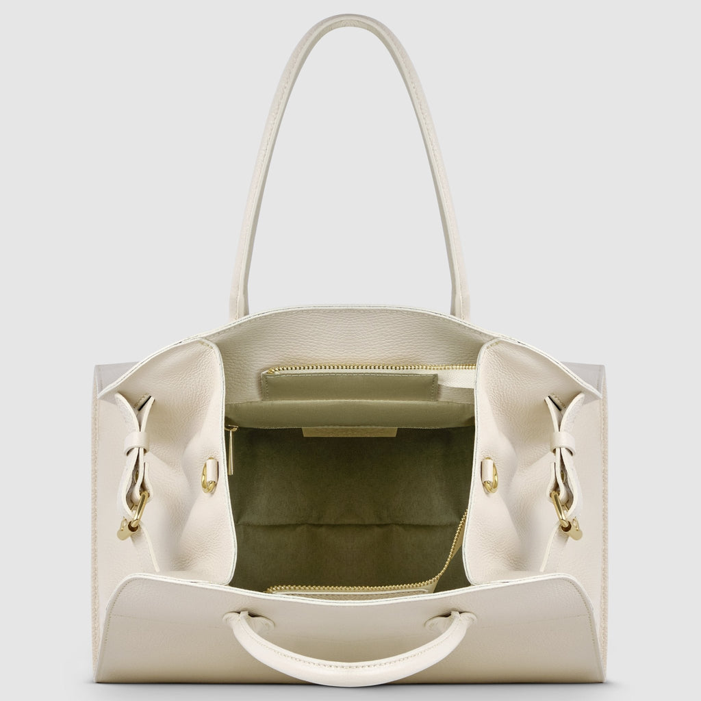 Italian Full-Grain Leather Top-Handle Bag | Asti - Che Cose Belle