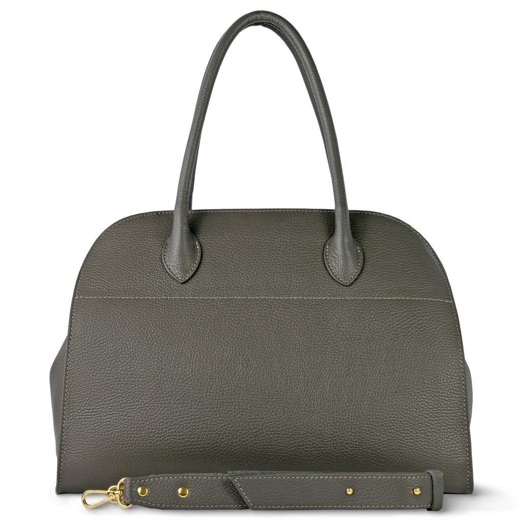 Italian Full-Grain Leather Top-Handle Bag | Asti - Che Cose Belle