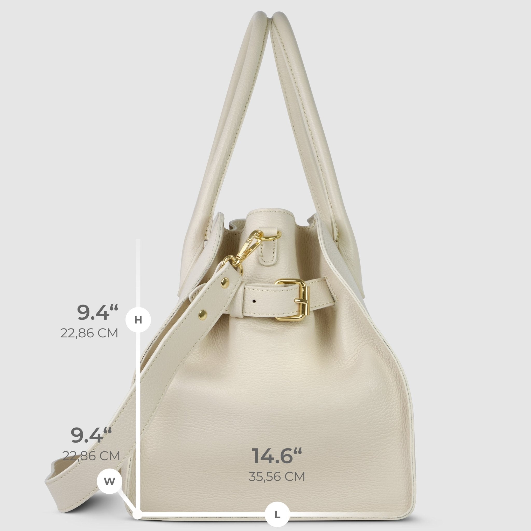 Italian Full-Grain Leather Top-Handle Bag | Asti - Che Cose Belle