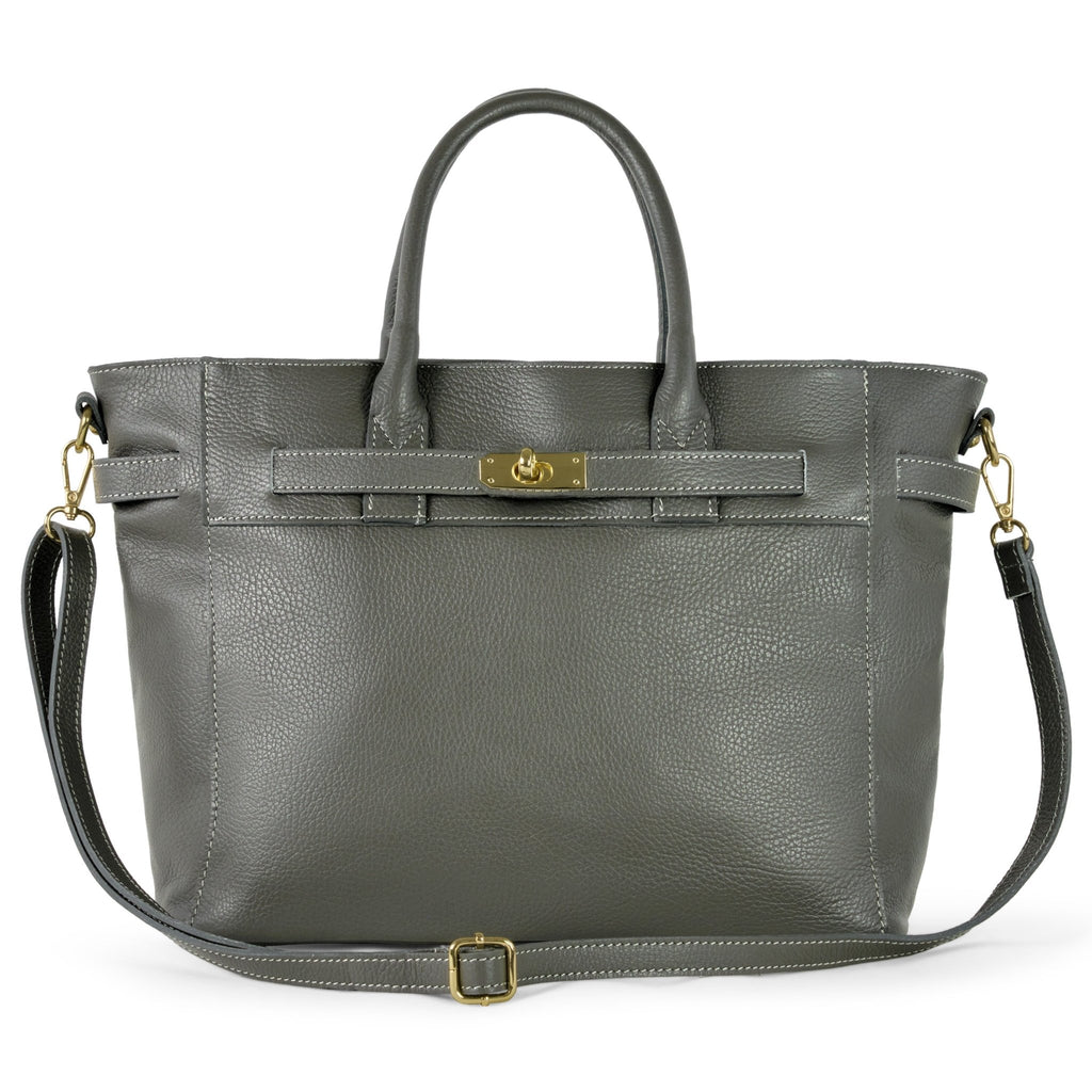 Italian Full-Grain Leather Top-Handle Bag | Cesena - Che Cose Belle