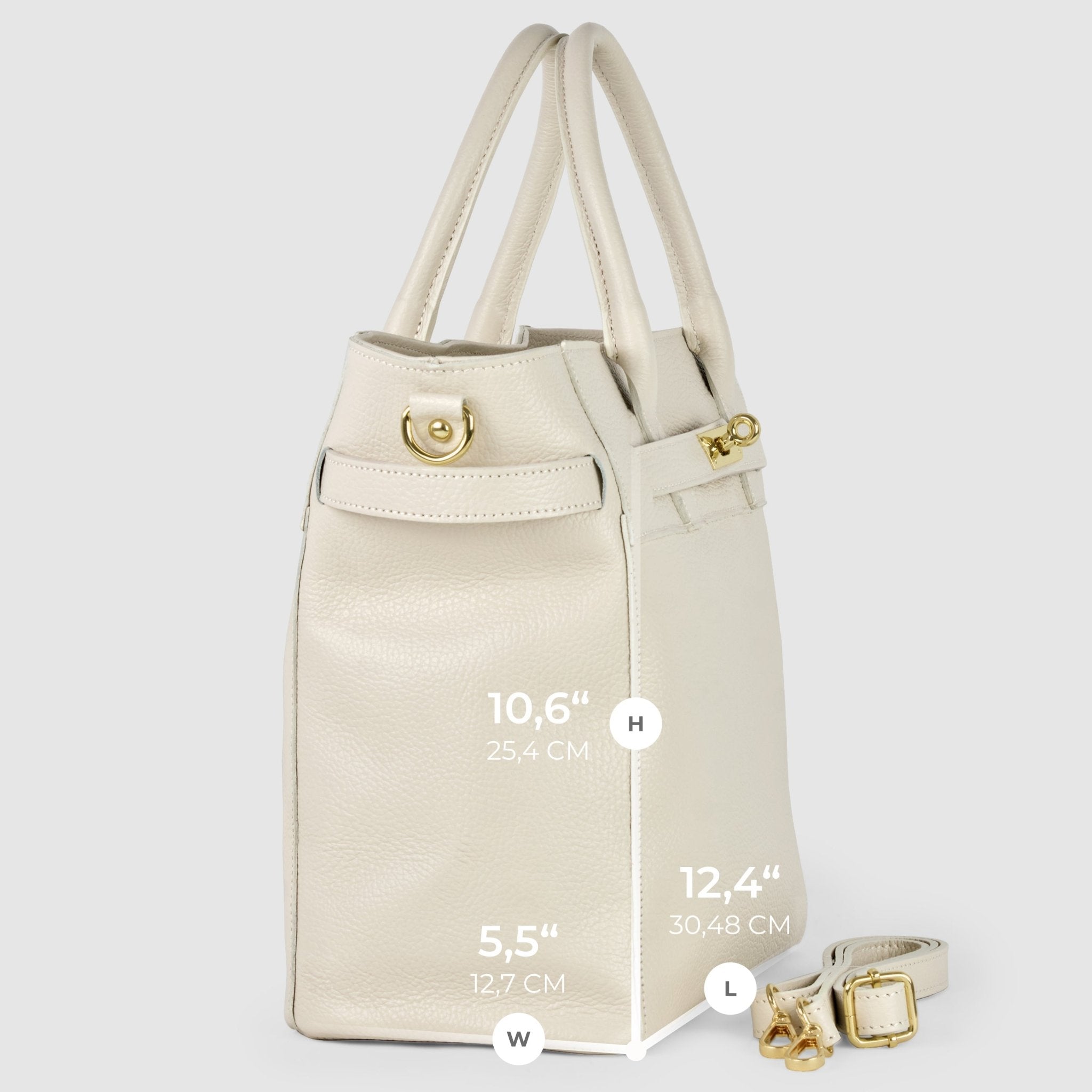 Italian Full-Grain Leather Top-Handle Bag | Cesena - Che Cose Belle