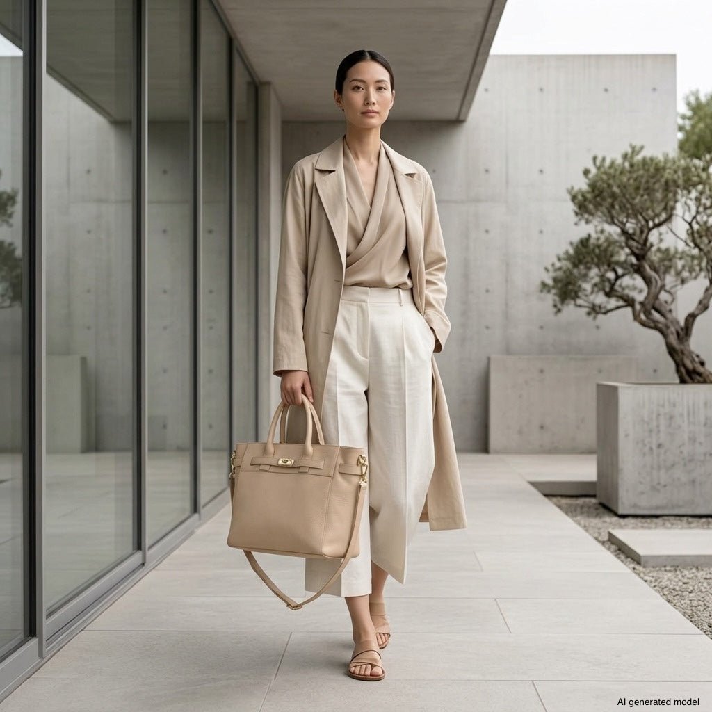 Italian Full-Grain Leather Top-Handle Bag | Cesena - Che Cose Belle