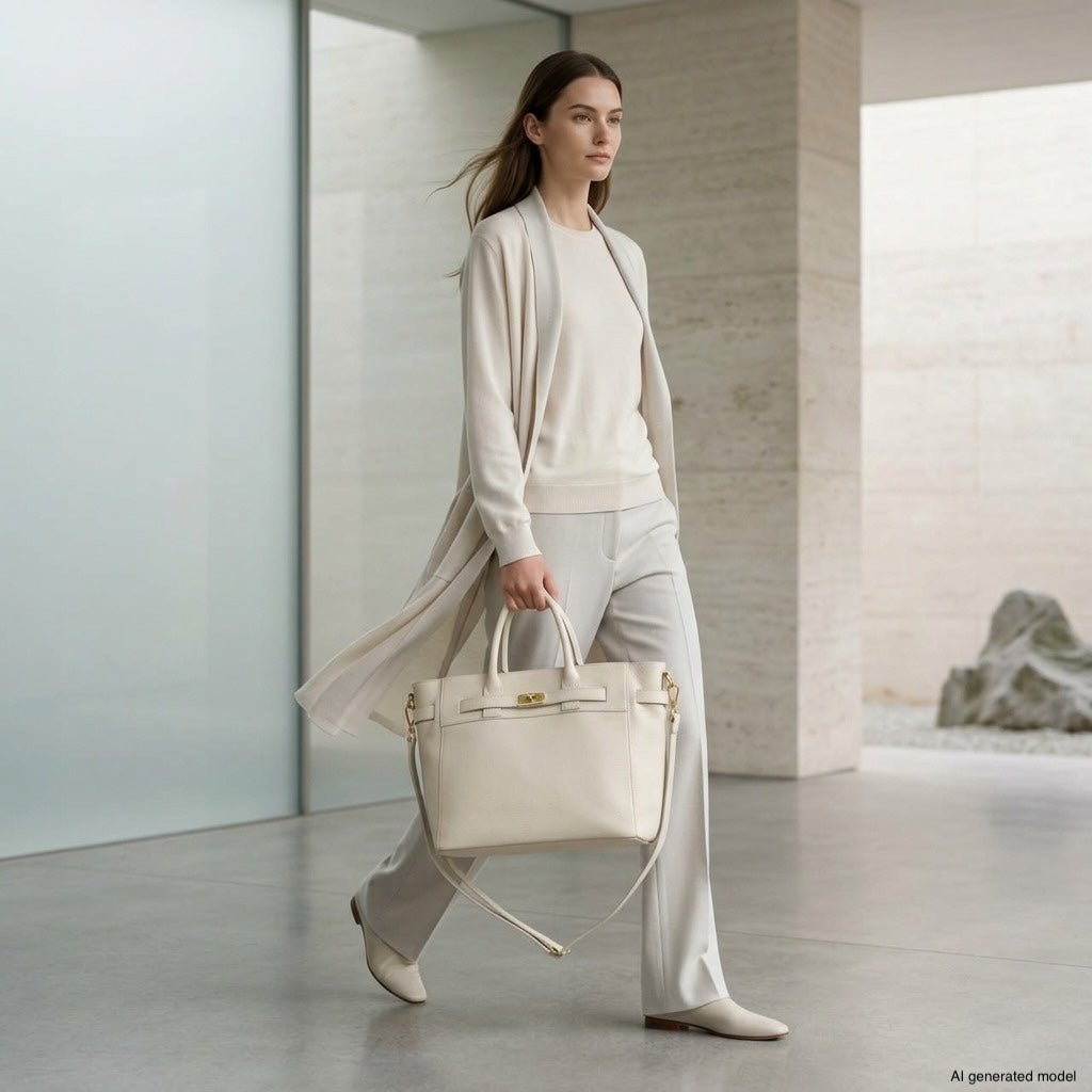 Italian Full-Grain Leather Top-Handle Bag | Cesena - Che Cose Belle