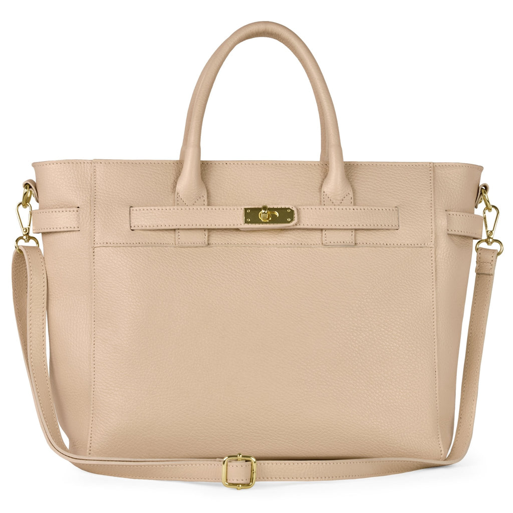 Italian Full-Grain Leather Top-Handle Bag | Cesena - Che Cose Belle