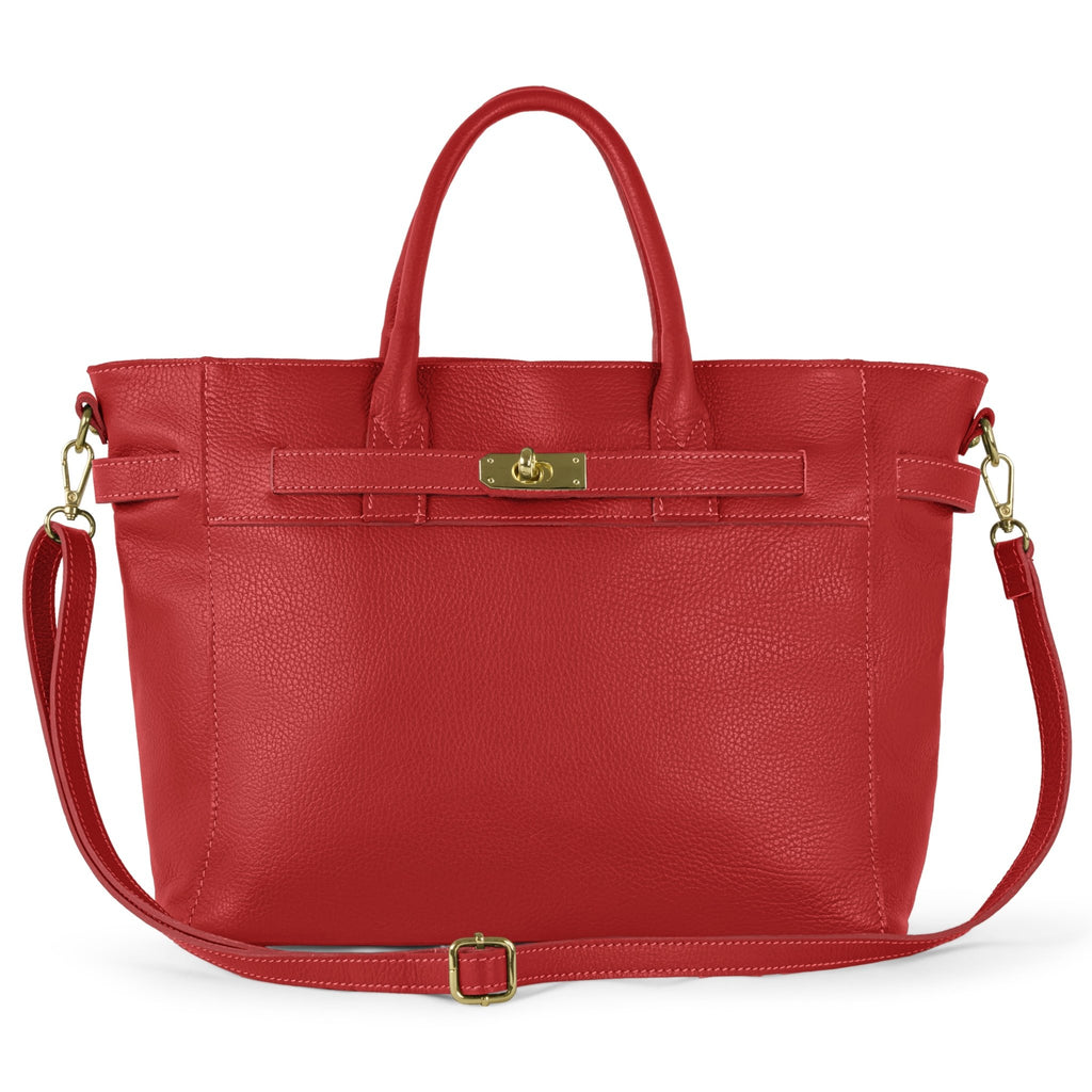 Italian Full-Grain Leather Top-Handle Bag | Cesena - Che Cose Belle