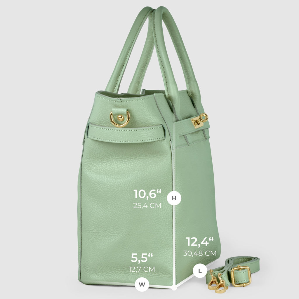 Italian Full-Grain Leather Top-Handle Bag | Cesena - Che Cose Belle