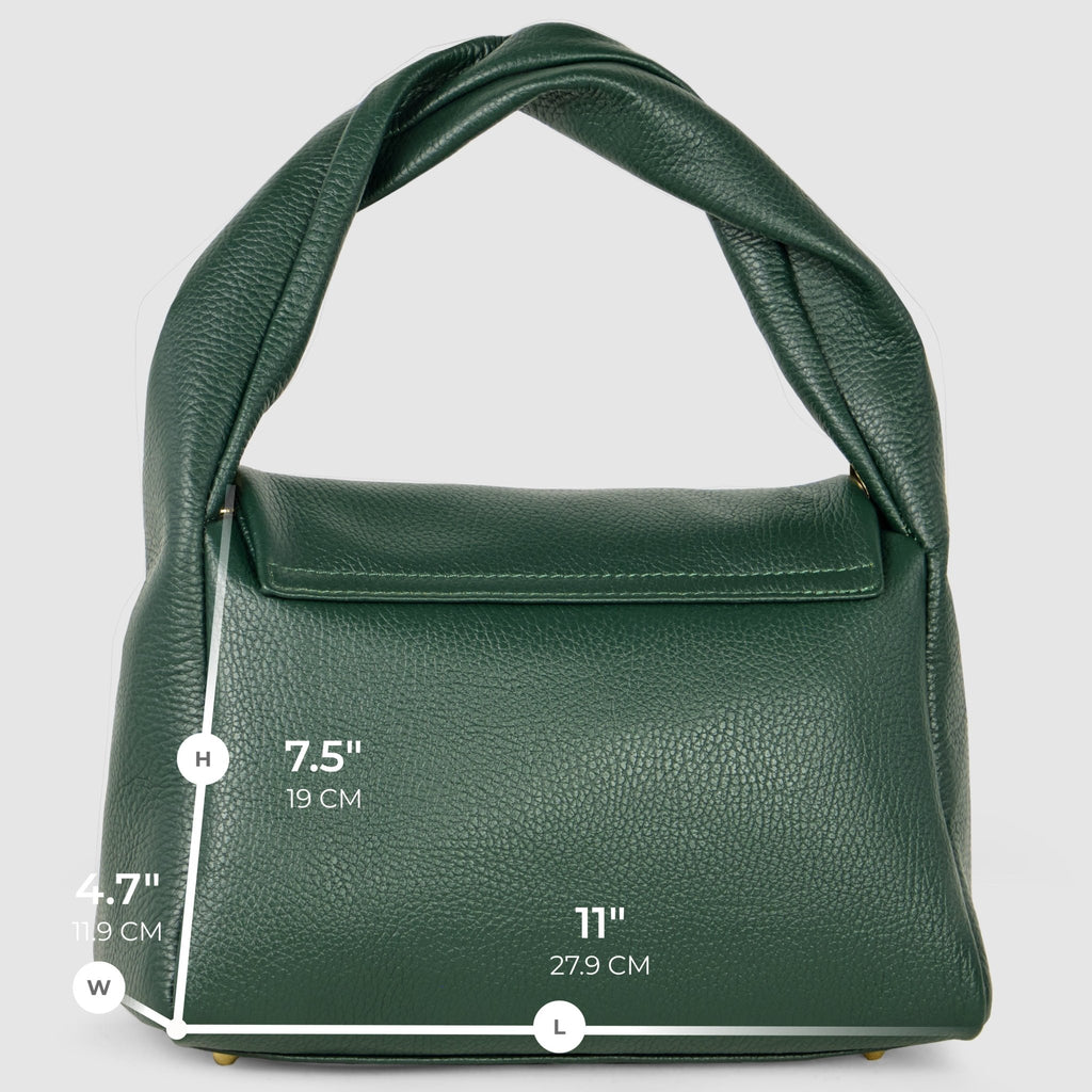 Italian Full-Grain Leather Top-Handle Bag | Perugia - Che Cose Belle