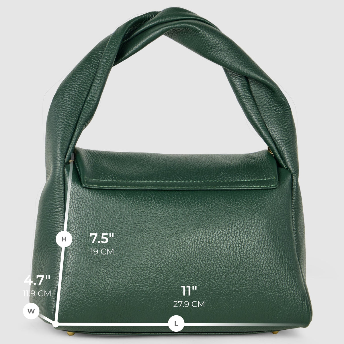 Italian Full-Grain Leather Top-Handle Bag | Perugia - Che Cose Belle