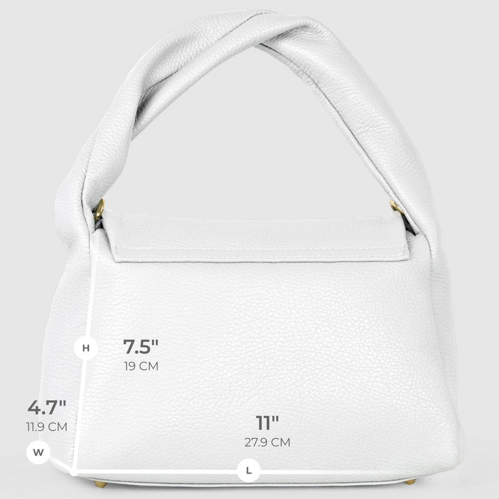 Italian Full-Grain Leather Top-Handle Bag | Perugia - Che Cose Belle