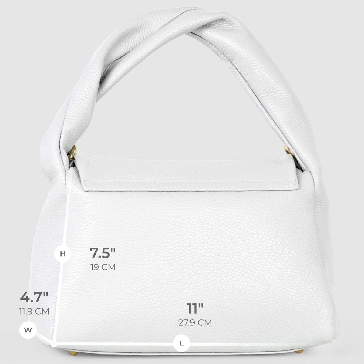 Italian Full-Grain Leather Top-Handle Bag | Perugia - Che Cose Belle
