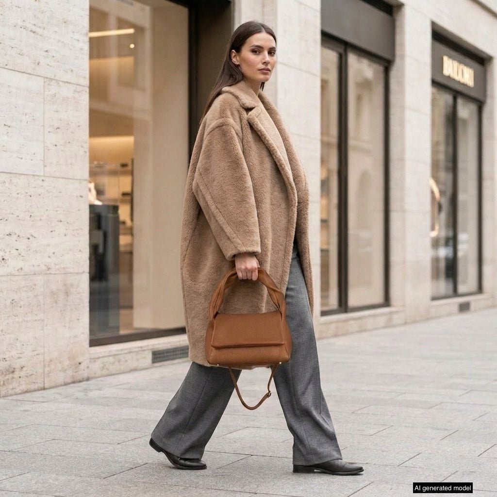 Italian Full-Grain Leather Top-Handle Bag | Perugia - Che Cose Belle