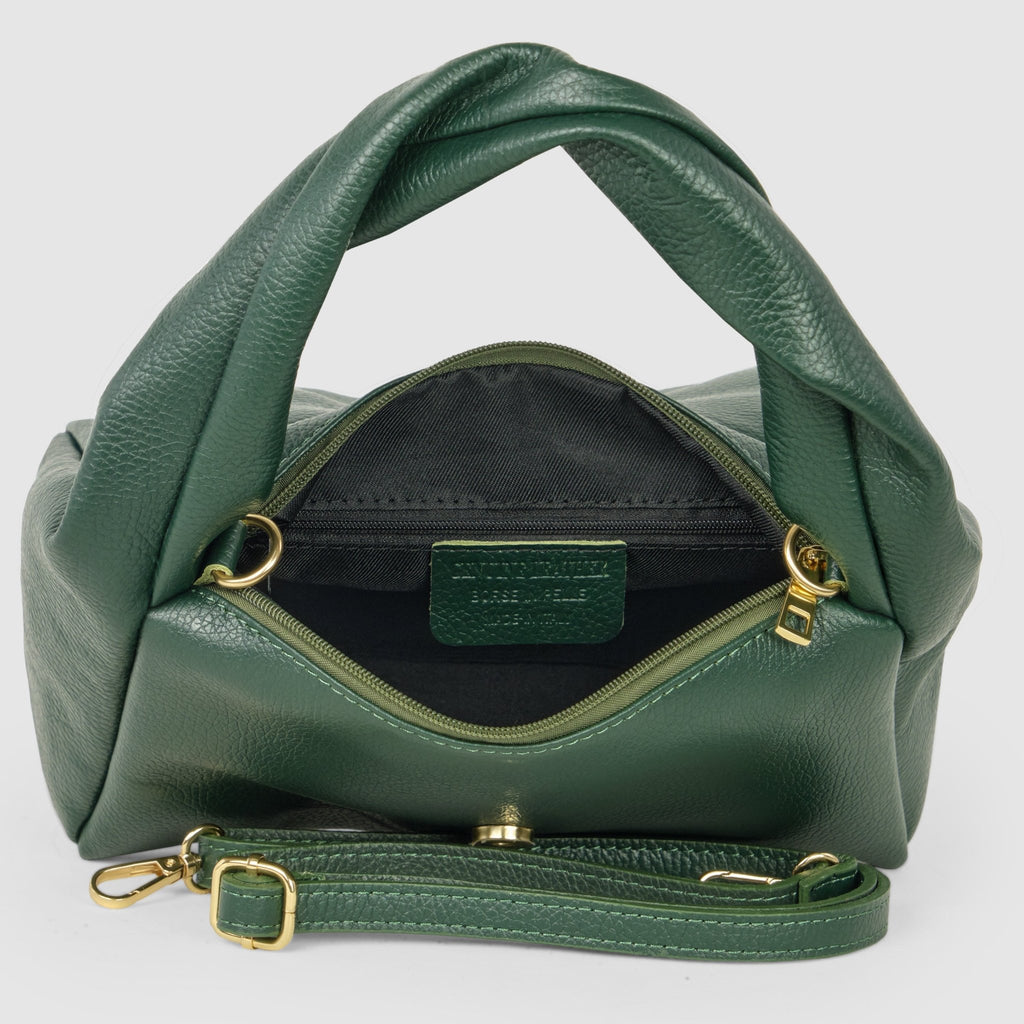 Italian Full-Grain Leather Top-Handle Bag | Perugia - Che Cose Belle