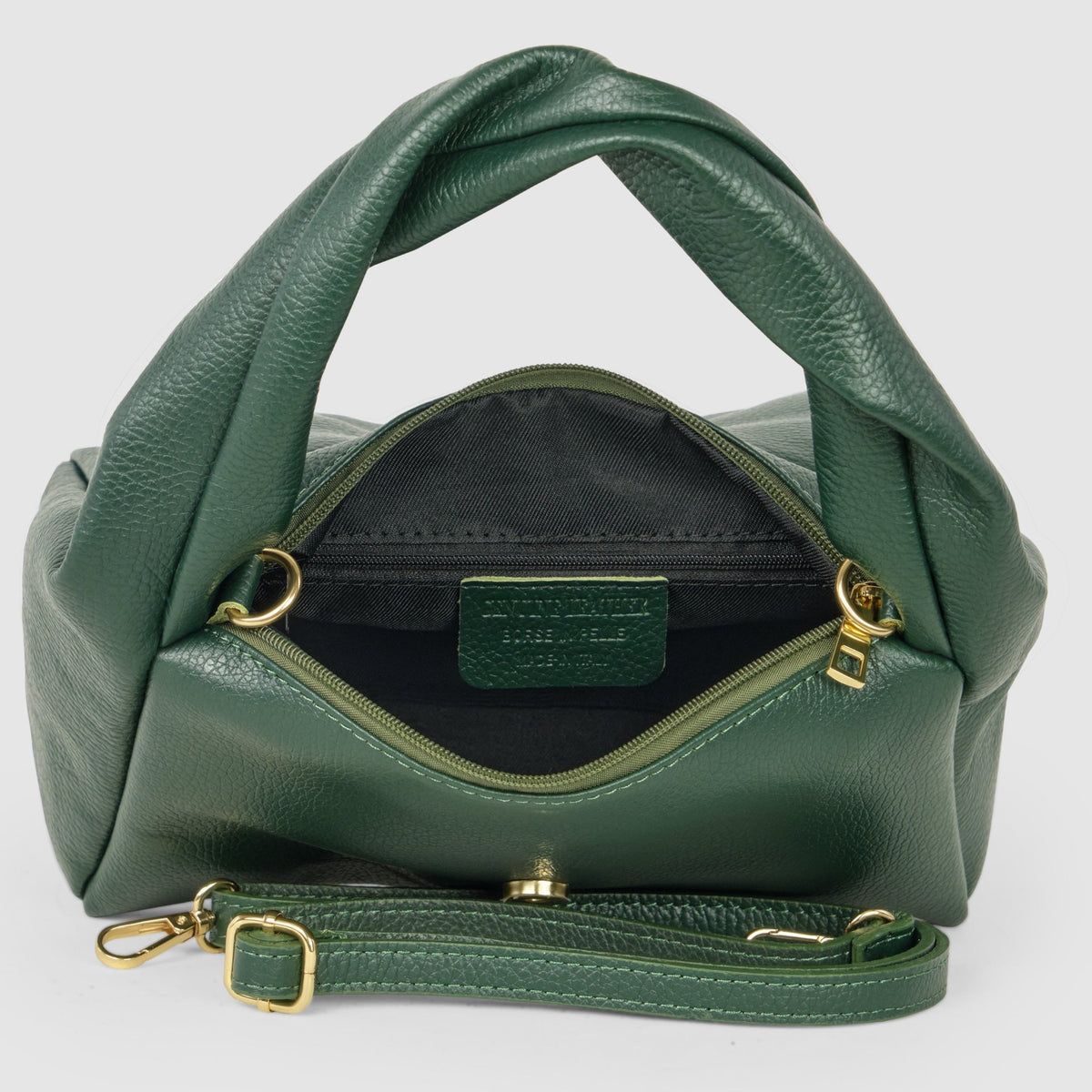 Italian Full-Grain Leather Top-Handle Bag | Perugia - Che Cose Belle