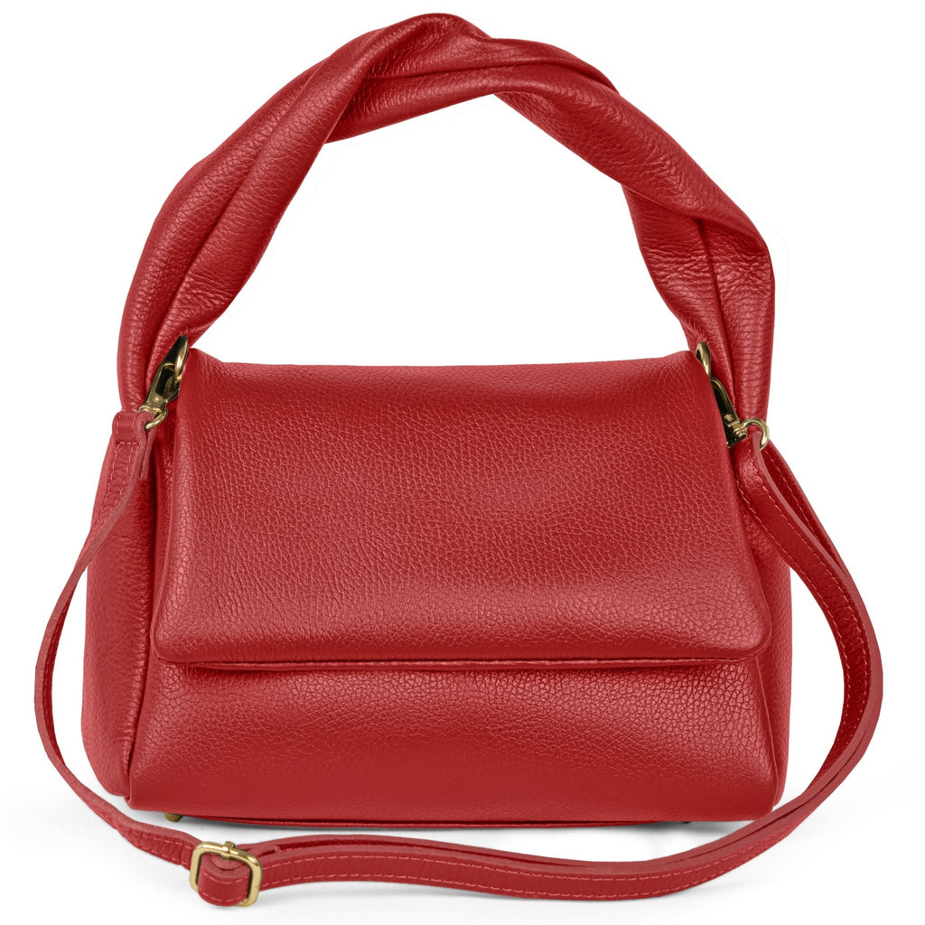 Italian Full-Grain Leather Top-Handle Bag | Perugia - Che Cose Belle