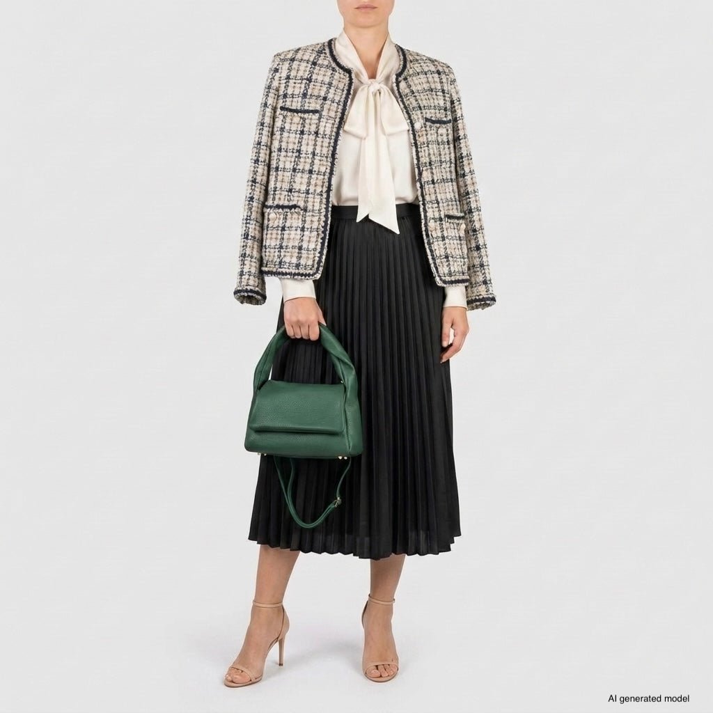 Italian Full-Grain Leather Top-Handle Bag | Perugia - Che Cose Belle
