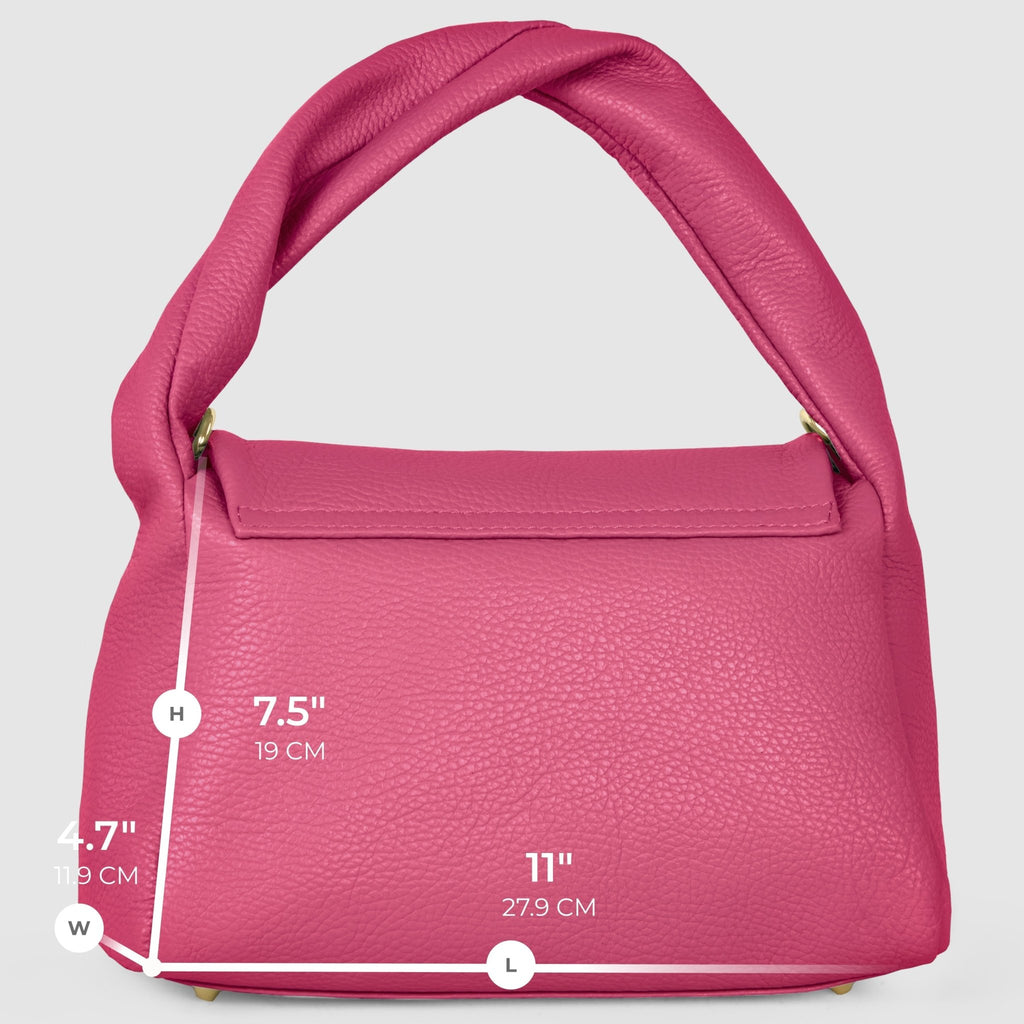 Italian Full-Grain Leather Top-Handle Bag | Perugia - Che Cose Belle