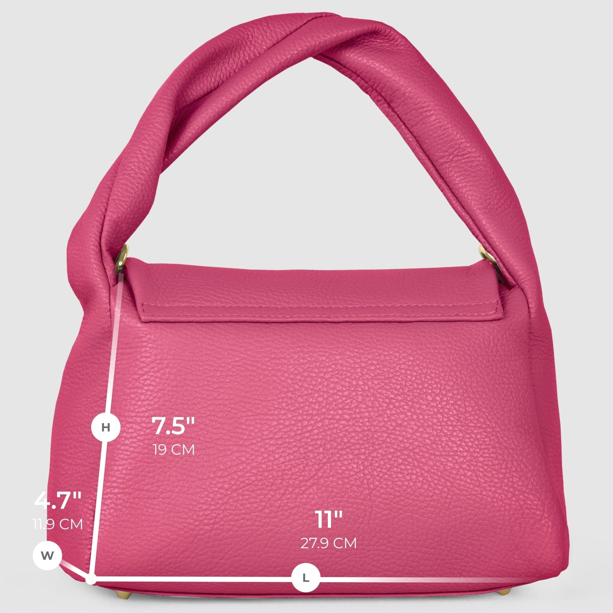 Italian Full-Grain Leather Top-Handle Bag | Perugia - Che Cose Belle