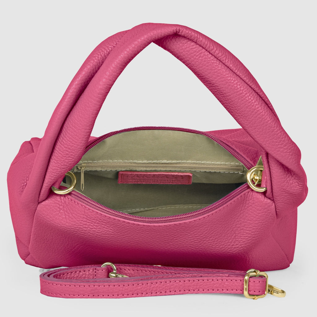 Italian Full-Grain Leather Top-Handle Bag | Perugia - Che Cose Belle
