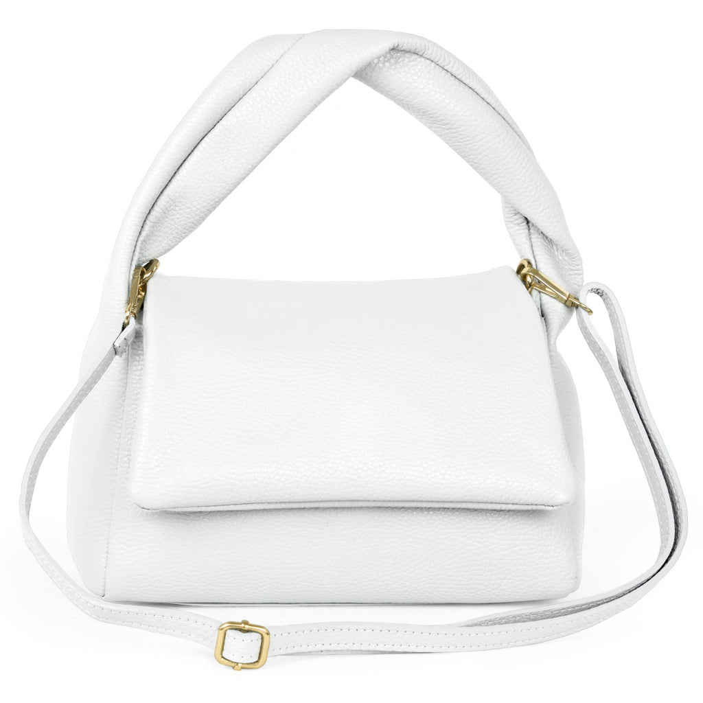 Italian Full-Grain Leather Top-Handle Bag | Perugia - Che Cose Belle
